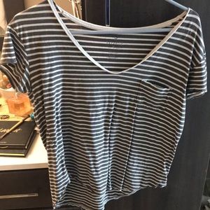 Short sleeve stripped shirt